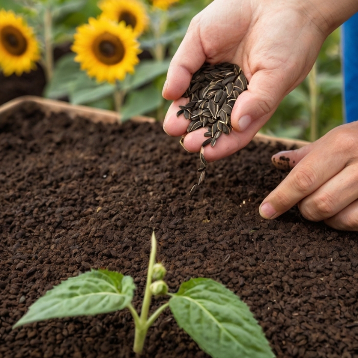 How to plant sunflower seeds