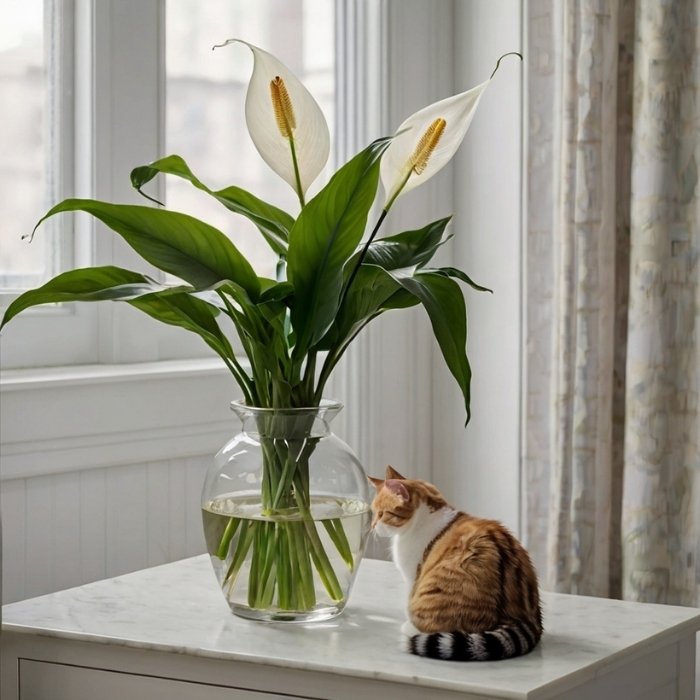 Are peace lilies toxic to cats