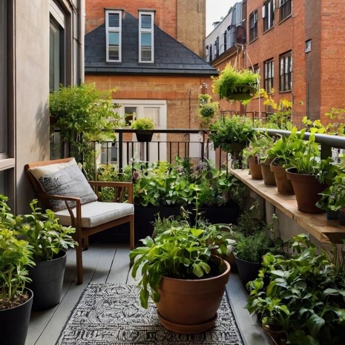 Small balcony garden