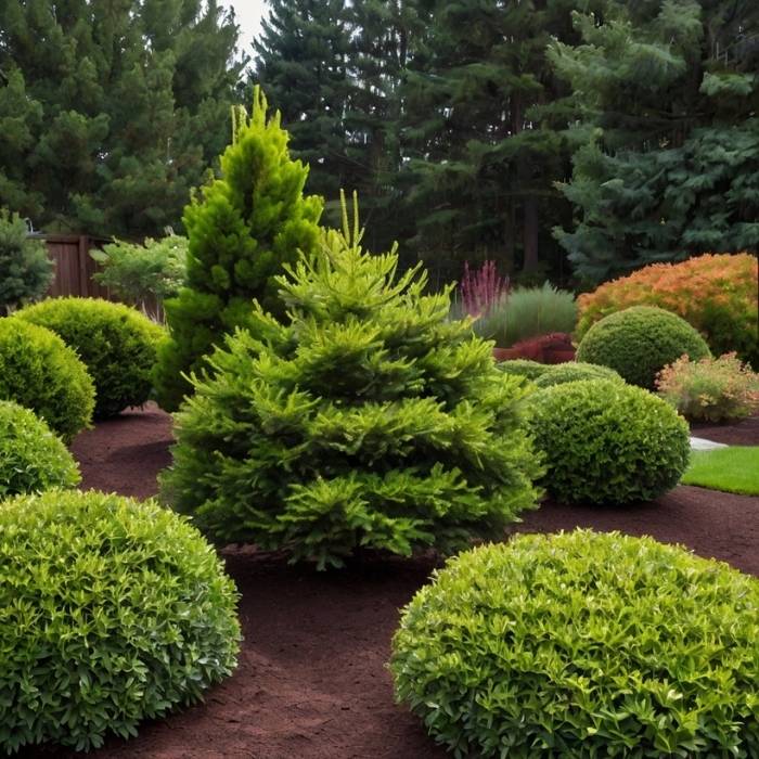 evergreen shrubs